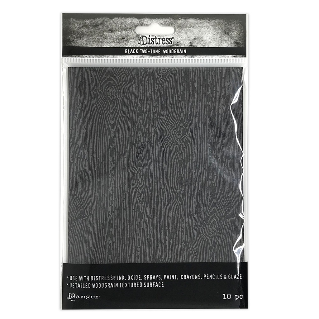 Tim Holtz Black Woodgrain Cardstock Limited Edition Personal